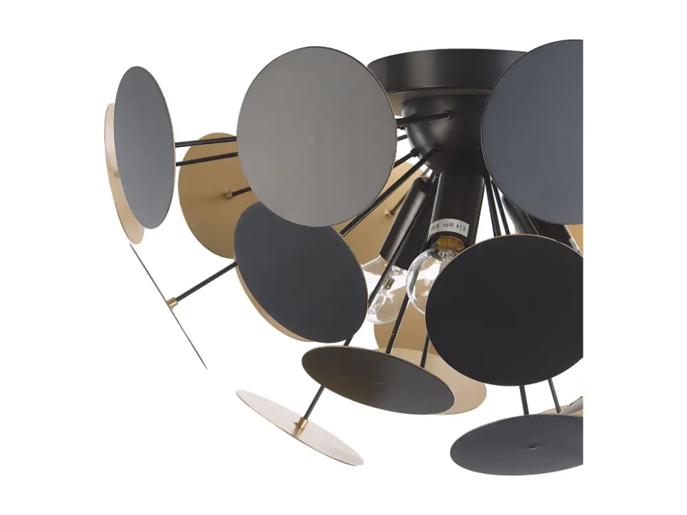 Kit d'Éclairage Ambiance Plafonnier design noir et doré MARITSA