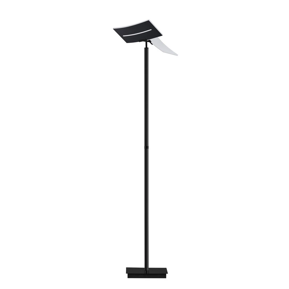 Lampadaire LED Evolo CCT, noir Éclairage chaud 2700K