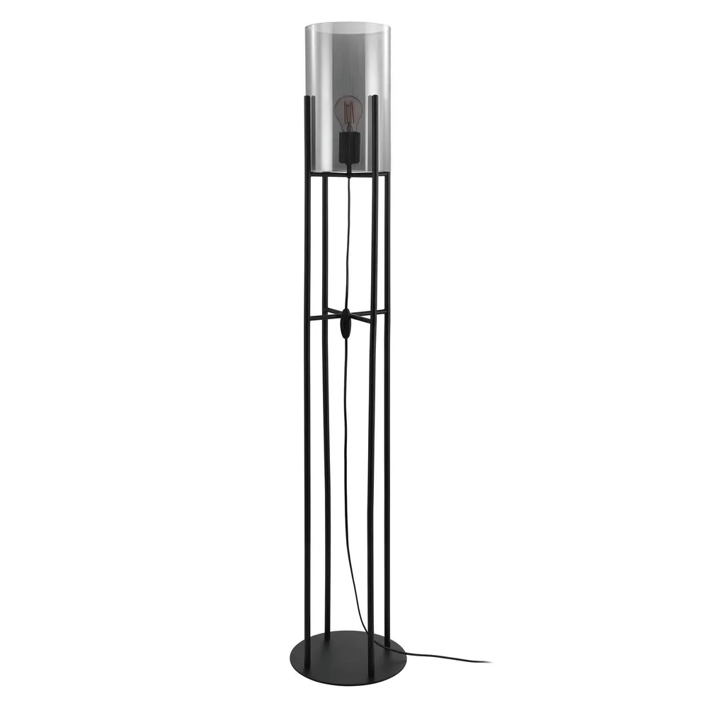 Lampe à lave Lampadaire métal noir GLASTONBURY E27 1X60W