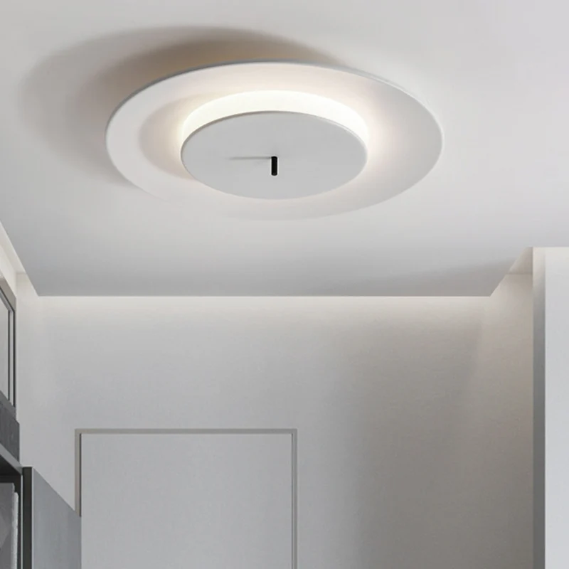 Lampe à lave Luminaires encastrés circulaires, plafonnier nordique en acrylique pour chambre à coucher
