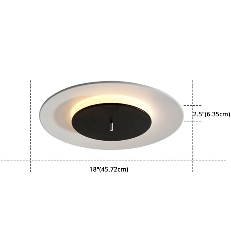 Lampe à lave Luminaires encastrés circulaires, plafonnier nordique en acrylique pour chambre à coucher