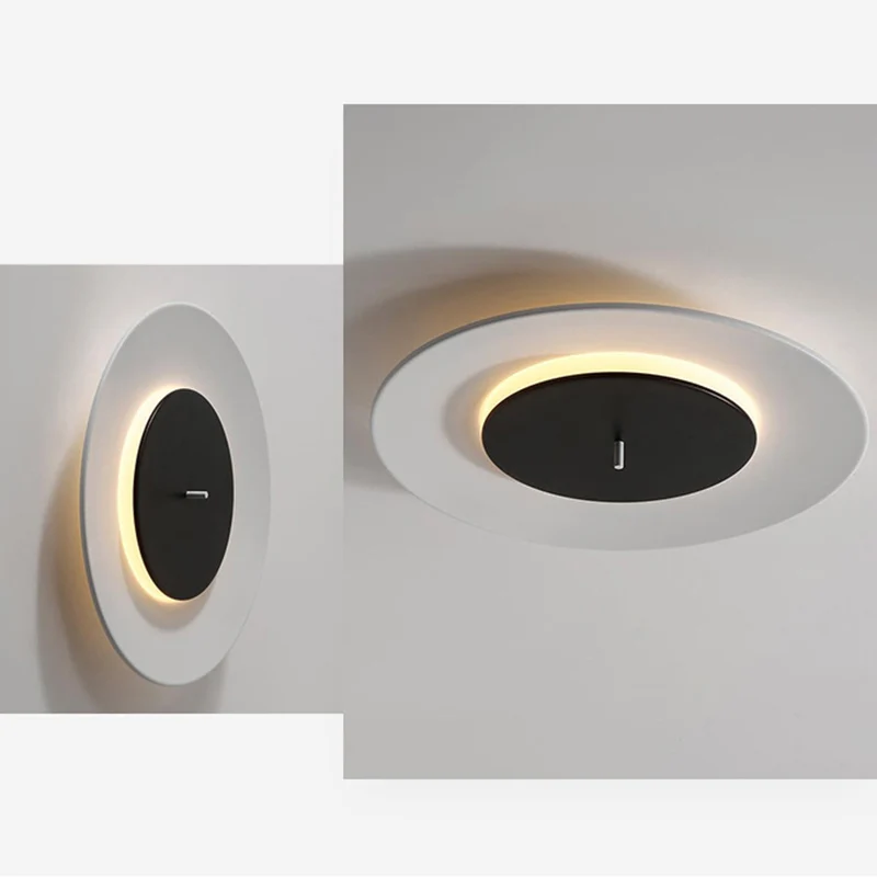 Lampe à lave Luminaires encastrés circulaires, plafonnier nordique en acrylique pour chambre à coucher