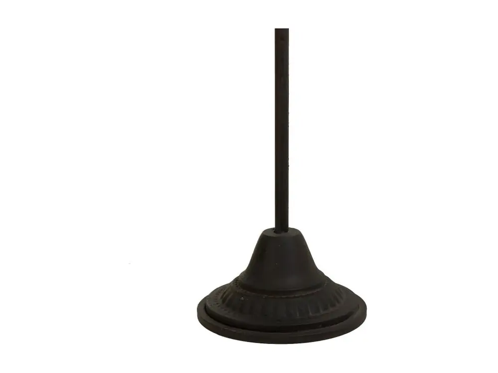 Lampe à sel Lampadaire en métal noir 37x37x149h