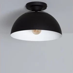 Lampe à sel Plafonnier Aluminium Deméter Noir