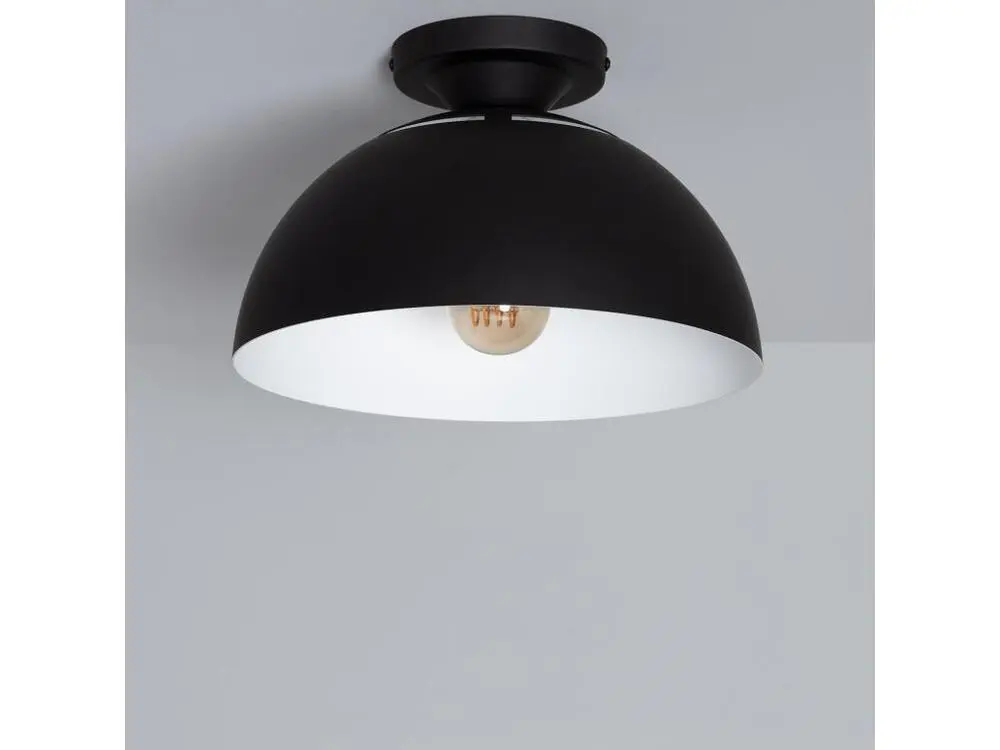 Lampe à sel Plafonnier Aluminium Deméter Noir