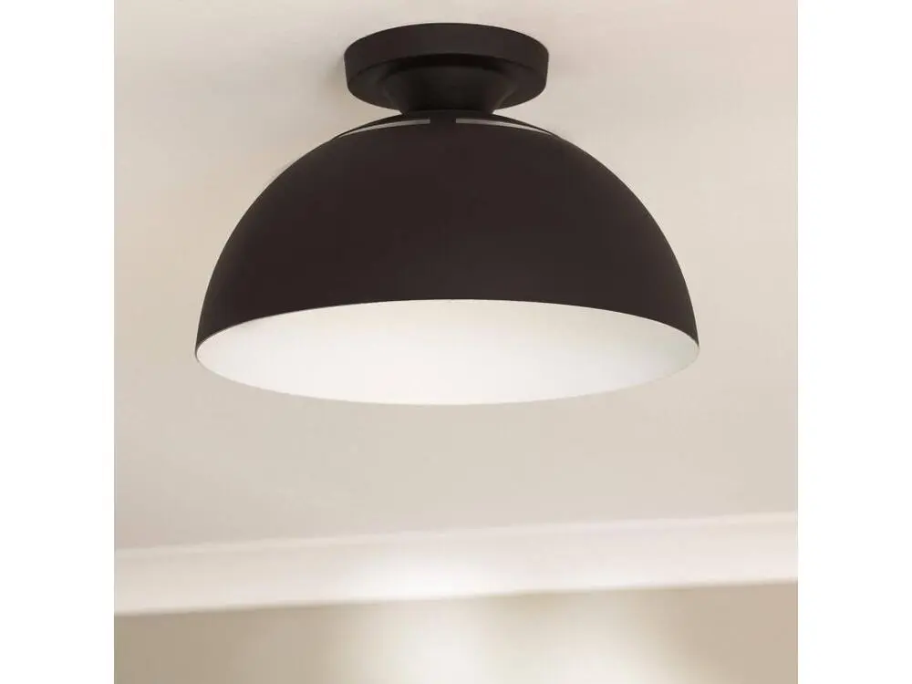 Lampe à sel Plafonnier Aluminium Deméter Noir
