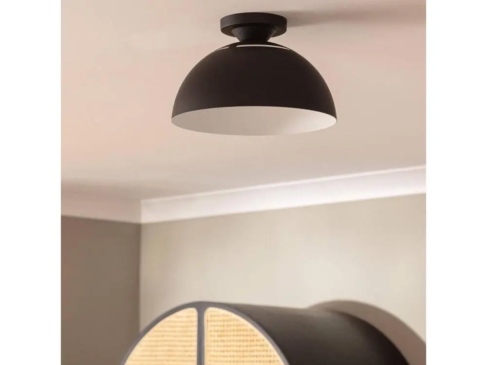 Lampe à sel Plafonnier Aluminium Deméter Noir