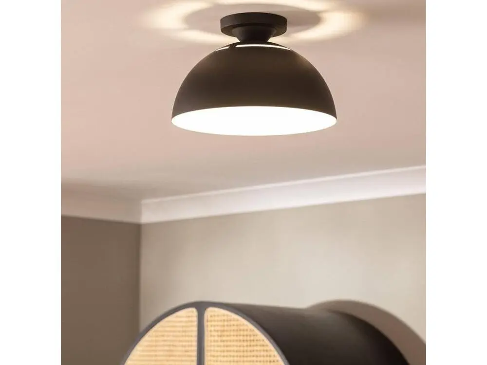 Lampe à sel Plafonnier Aluminium Deméter Noir