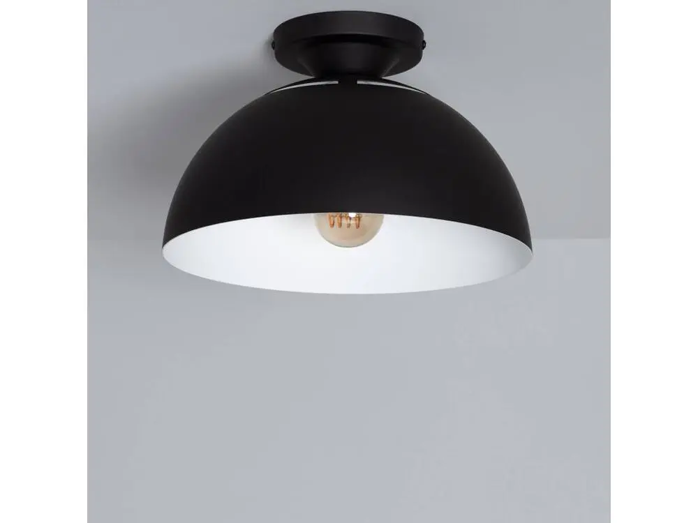 Lampe à sel Plafonnier Aluminium Deméter Noir