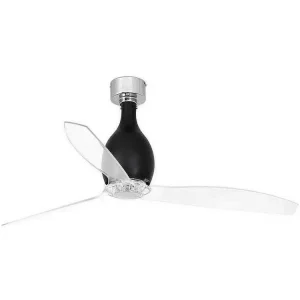 PORTATIF ETERFAN M Ventilateur DC noir brillant/transparent Style industriel