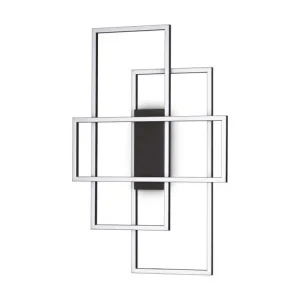 Ceiling lamp frame pl rectangle / noir jais
