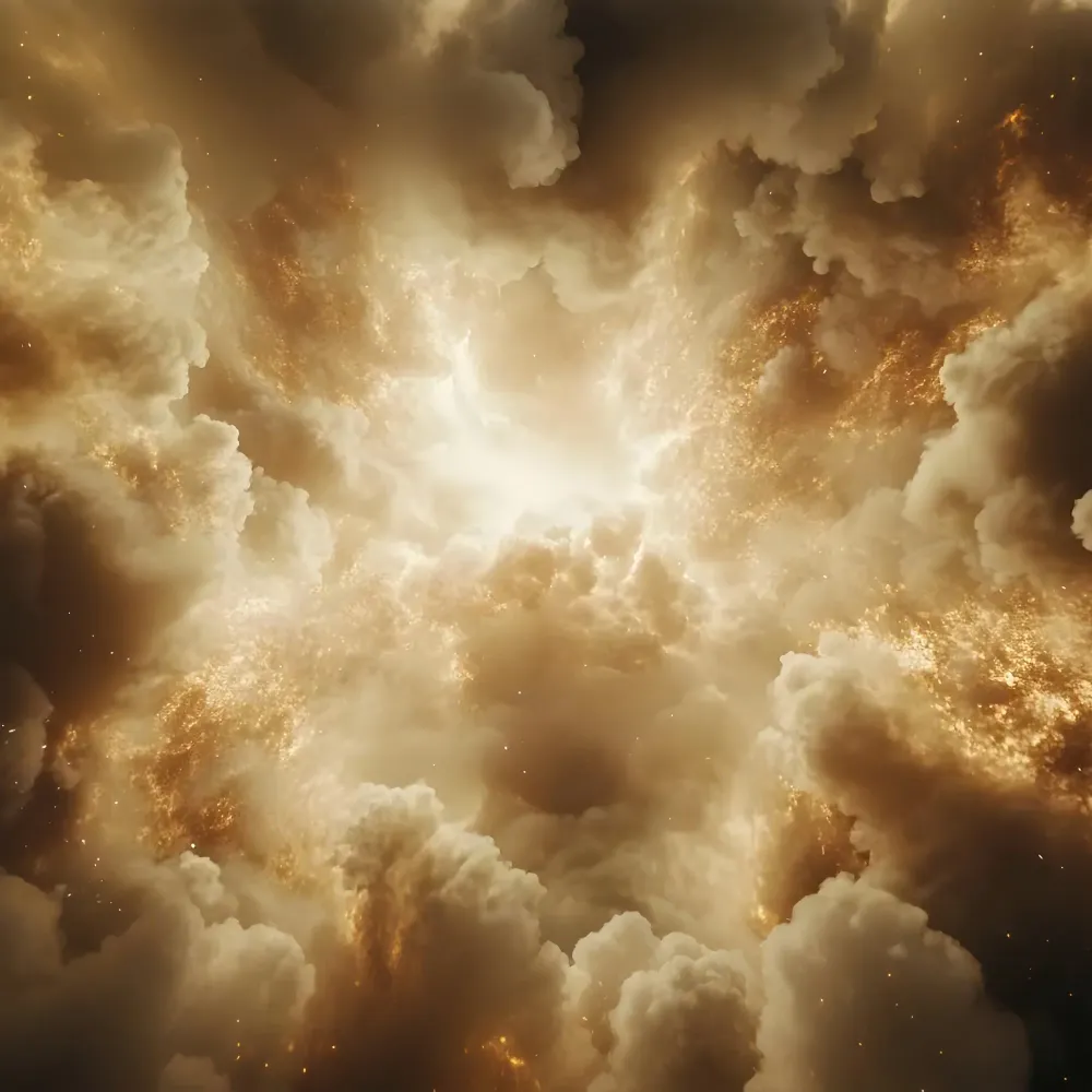 Certifié IP65 Étanche Toile de fond Nuage Magique Lumière Dorée LXX1-325