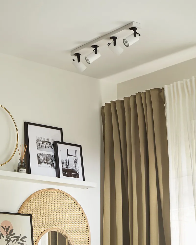 4 Light Spotlight Metal Bar Blanc pur KLIP