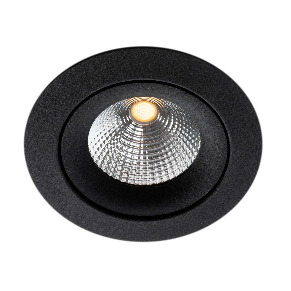 Luminaire commercial à détection de mouvement SLC One 360° SunLike lampe encastrée LED noir 930