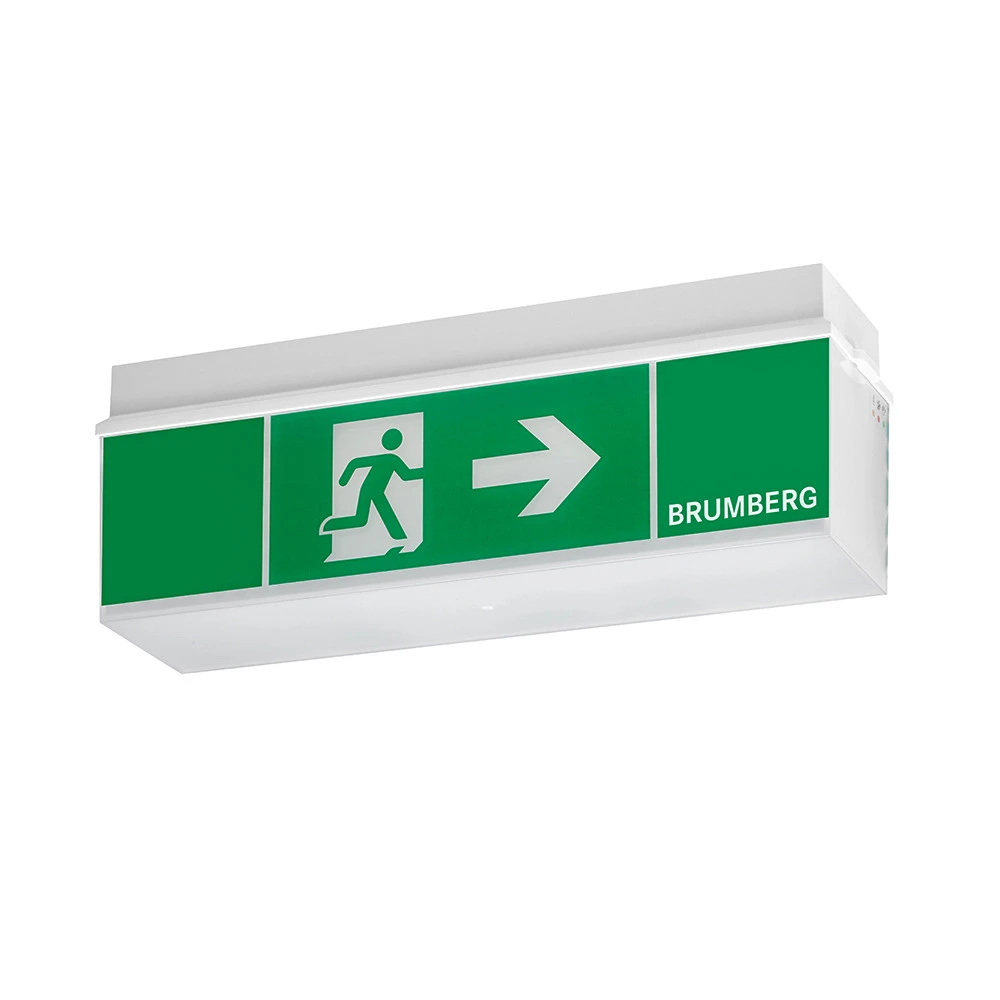 Luminaire tubulaire pour entrepôt BRUMBERG Rescue One lampe secours LED, plafond