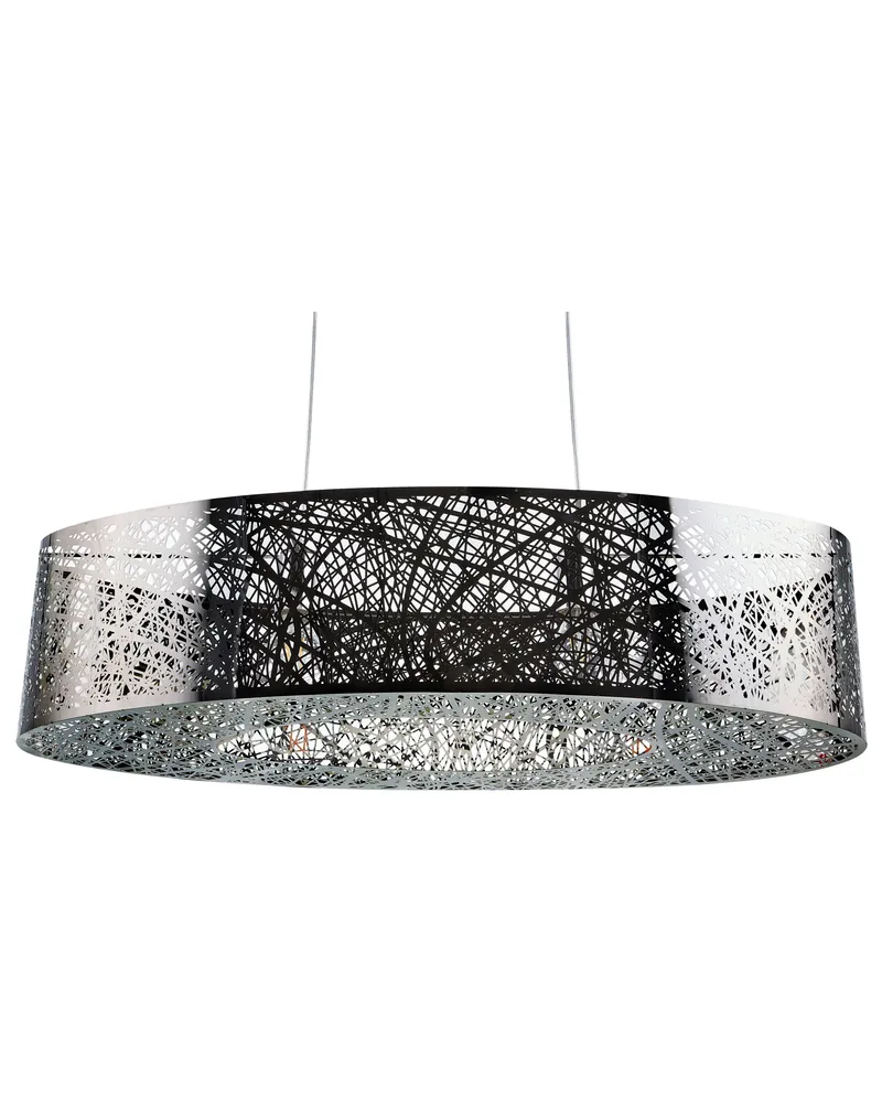 Metal Pendant Lamp Ton argent SEVESO