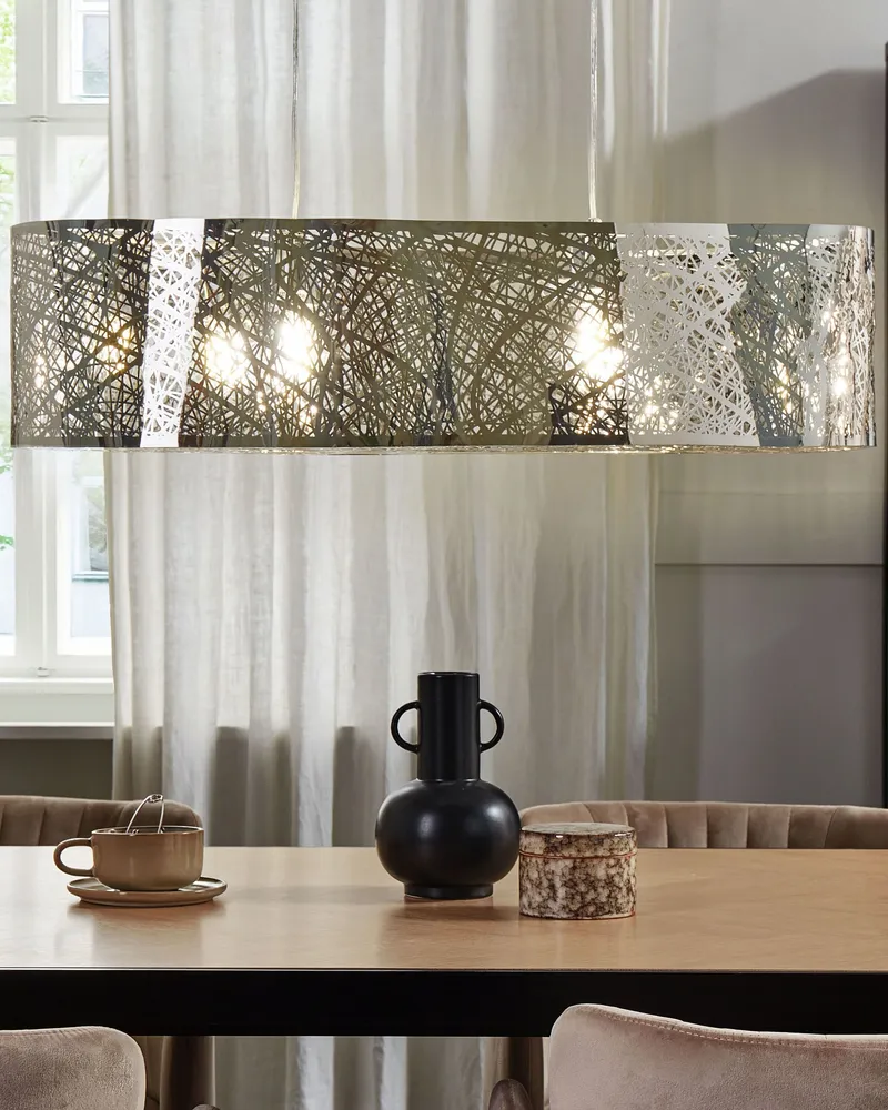 Metal Pendant Lamp Ton argent SEVESO