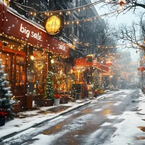 Panneau LED à haut rendement Toile de Fond Charmante de Vitrine de Magasin avec Lumières de Noël RR8-257