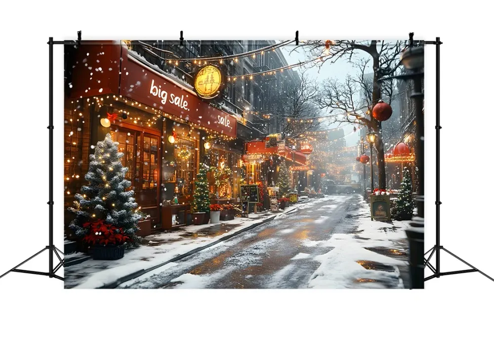 Panneau LED à haut rendement Toile de Fond Charmante de Vitrine de Magasin avec Lumières de Noël RR8-257