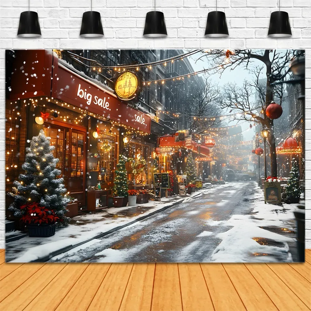 Panneau LED à haut rendement Toile de Fond Charmante de Vitrine de Magasin avec Lumières de Noël RR8-257