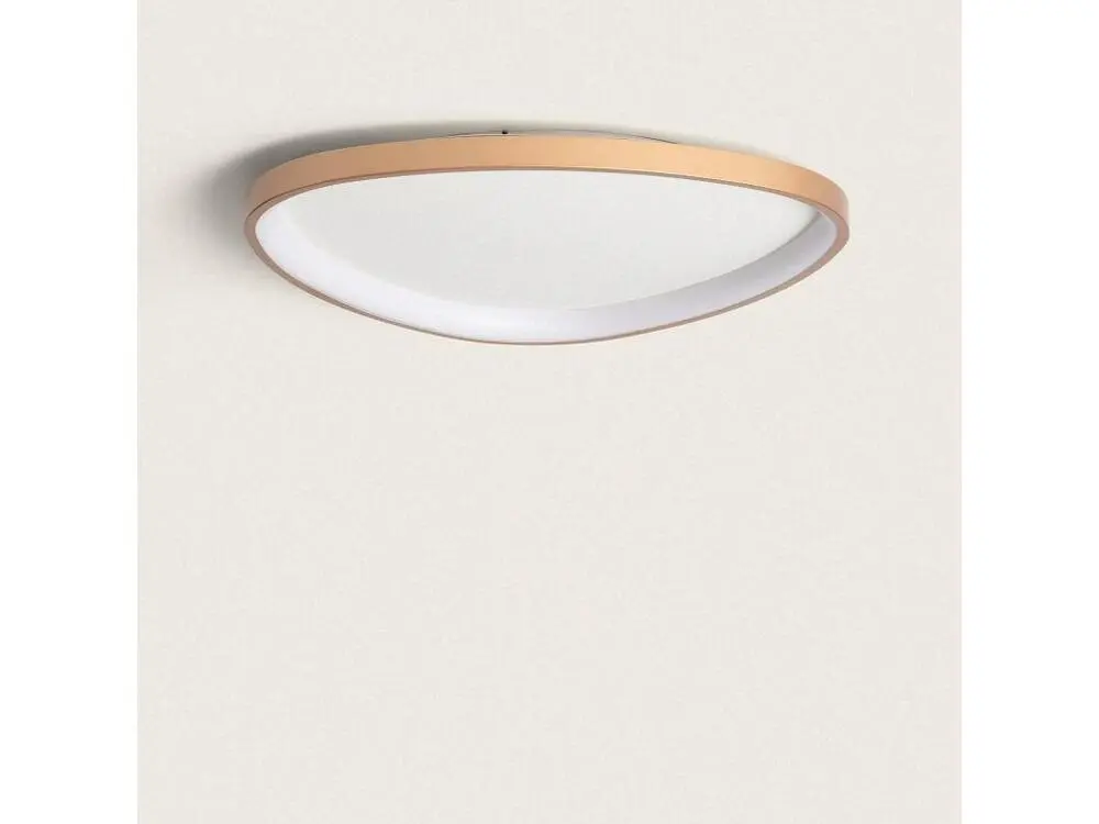 Plafonnier LED Oval 30W Métal Ø600 mm CCT Sélectionnable Owen Doré Haute efficacité énergétique