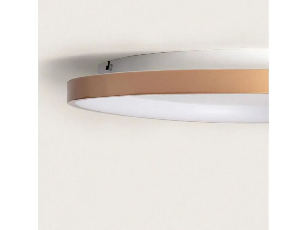 Plafonnier LED Oval 30W Métal Ø600 mm CCT Sélectionnable Owen Doré Haute efficacité énergétique