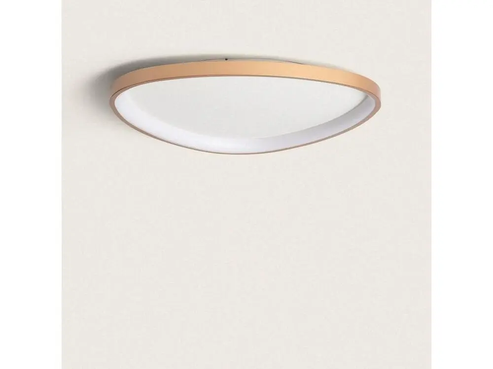Plafonnier LED Oval 30W Métal Ø600 mm CCT Sélectionnable Owen Doré Haute efficacité énergétique
