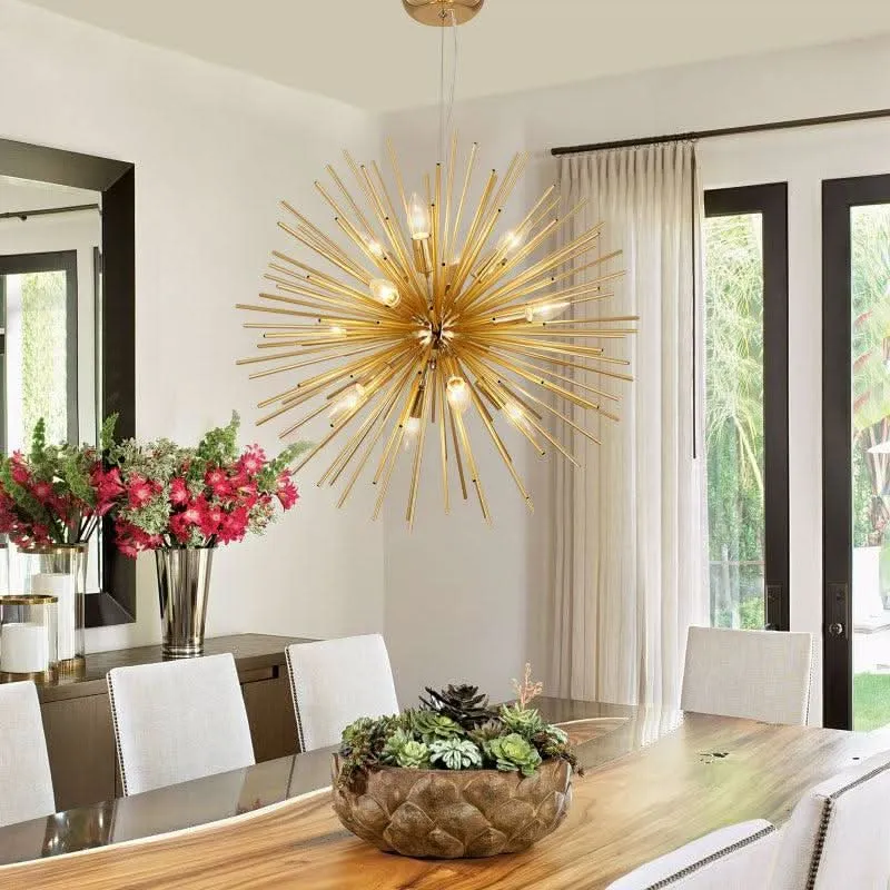 Luminaire Soleil | Rayon d'Or en acrylique dépoli