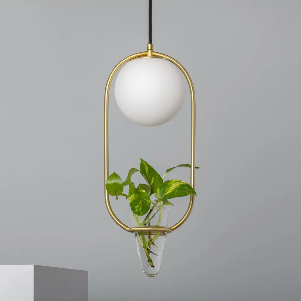 Lustre en métal et verre avec éclairage LED Moonlight Puncak - Installation Facile