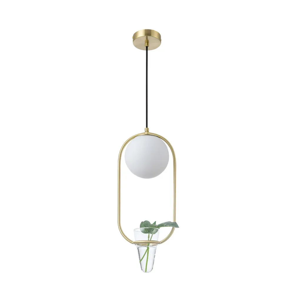 Lustre en métal et verre avec éclairage LED Moonlight Puncak - Installation Facile