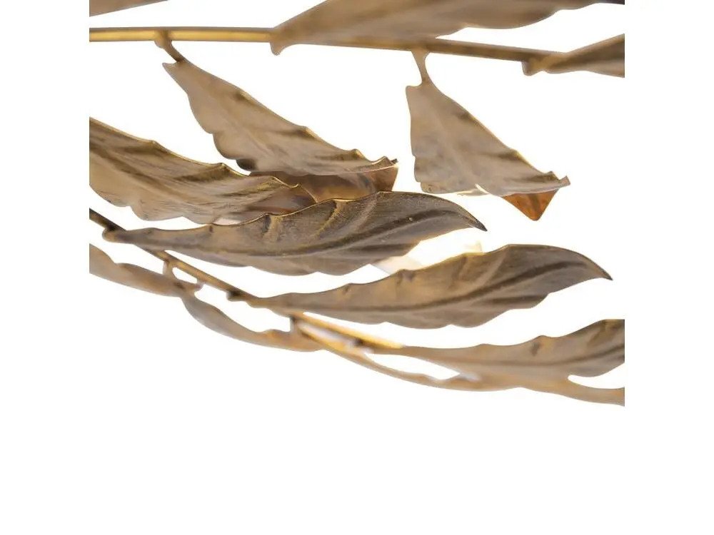 Plafonnier ancien or antique 4 lumières - Tilleul
