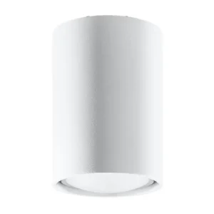 Plafonnier novateur en acier - 1 sources lumineuses - L.6 x H.10 cm - blanc