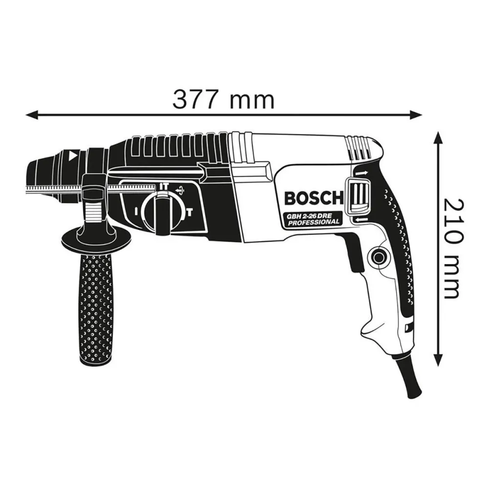 Bosch GBH 2-26 SDS+ Rotary Hammer Drill 110V Case - 06112A3060