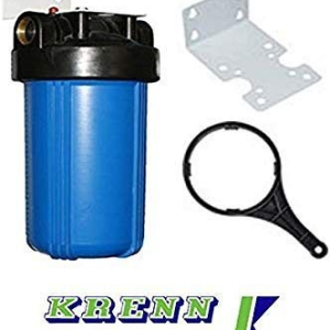 Boîtier de filtre Krenn Umwelttechnik Big Blue pour bougies filtrantes connexion 10 pouces 3/4 pouce comprenant 1 x cartou...