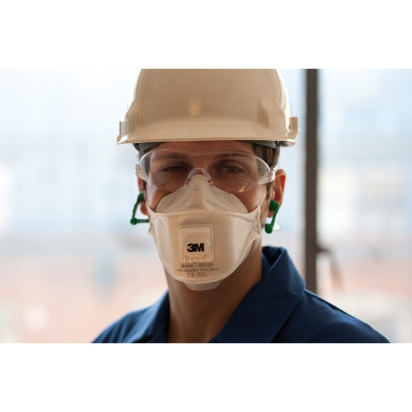 Masque à usage original pliable Aura™ 9300+ FFP1 NR D avec soupape - boîte de 10 - 3M