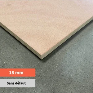 Contreplaqué okoumé Twin - 2440 x 1220 x 18 mm (sans défaut)
