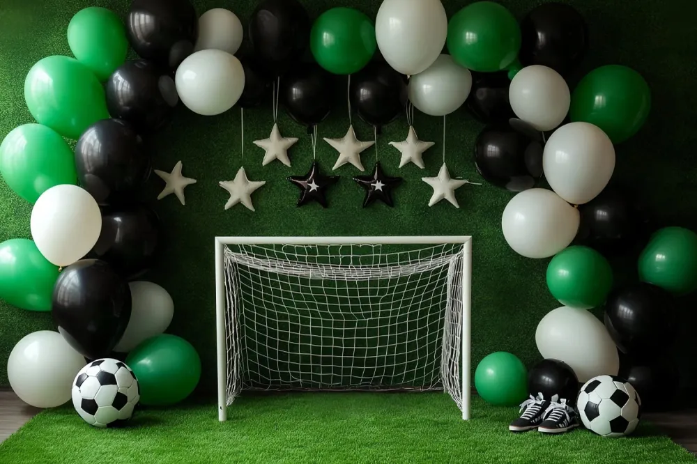 Toile de fond Cake Smash Garçon Fête Football Star CSH6-301