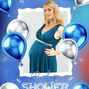Toile de fond Shower de bébé Célébration Ballons Personnalisée LXX4-195