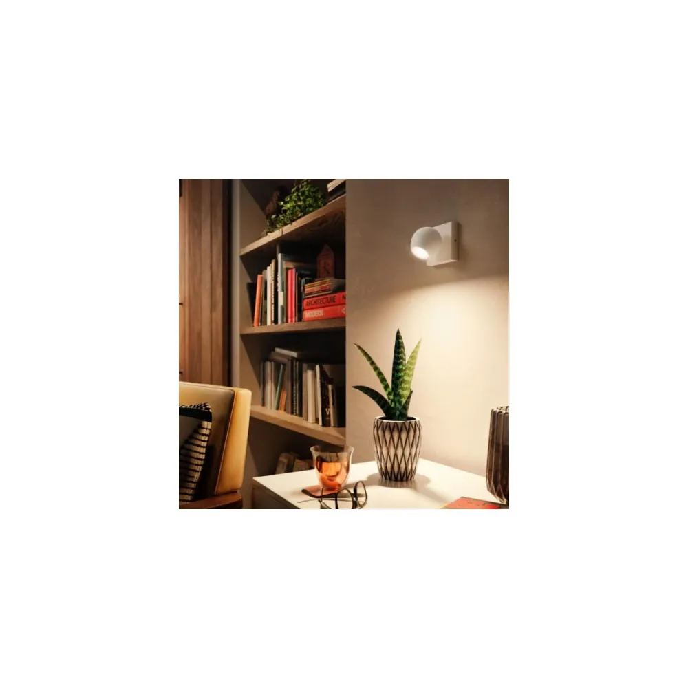 Spot GU10 Blanc pur Ambiance Buckram pour plafond, éclairage LED Philips Hue