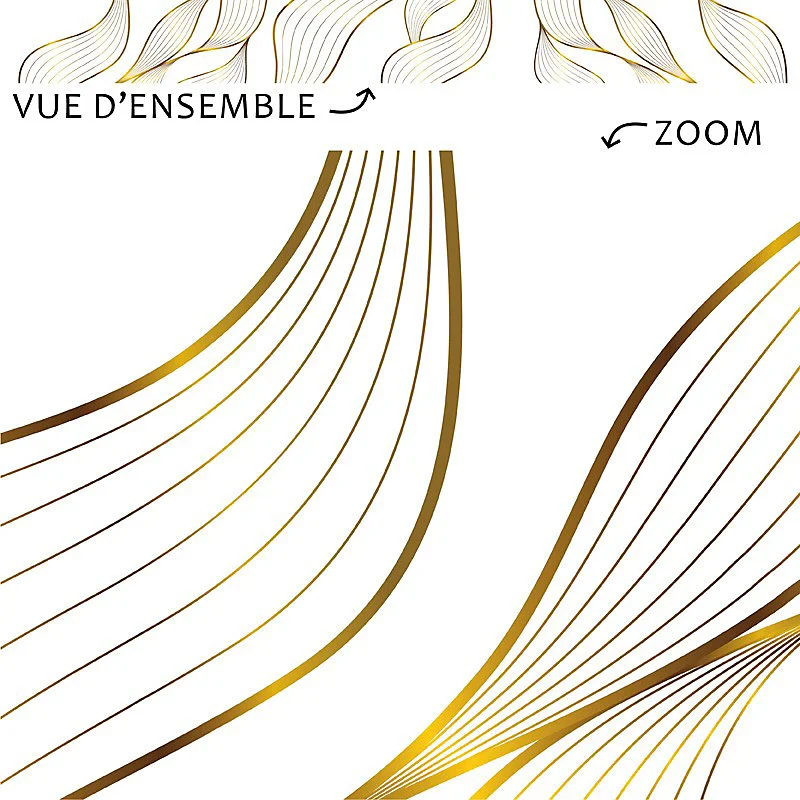 Lot de 10 Plinthes VINYLE Or - 99deco - H8 x L100 cm Profondeur 14 mm