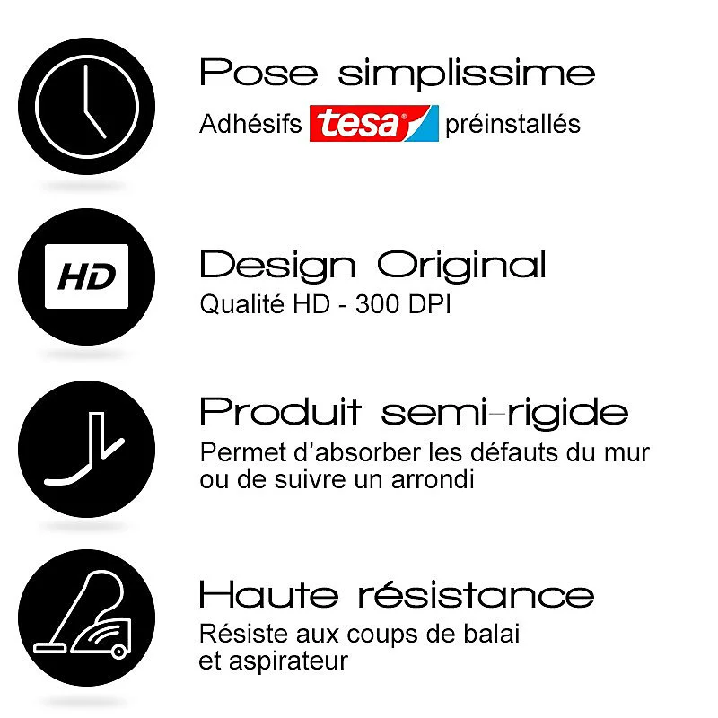 Lot de 25 Plinthes VINYLE Couleur Métal - 99deco - H8 x L200 cm Profondeur 14 mm