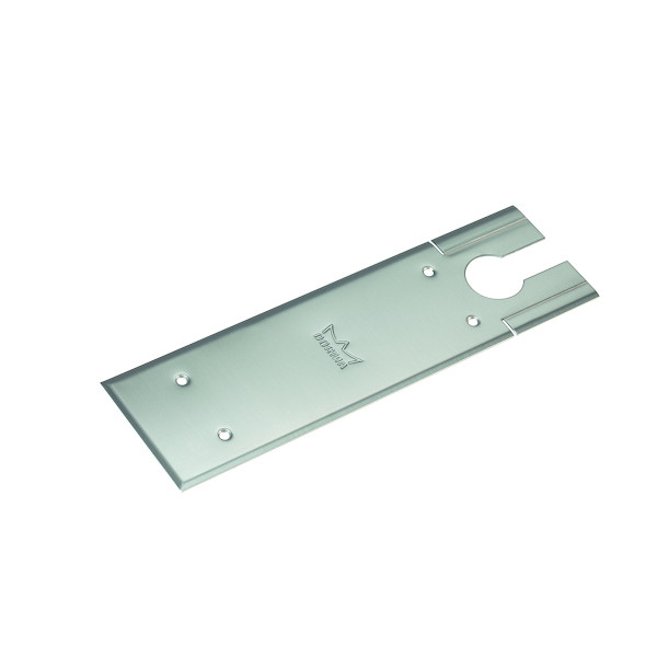 Plaque de recouvrement 7410 pour pivot de sol BTS 80 - inox - 358 x 105 mm - DORMAKABA