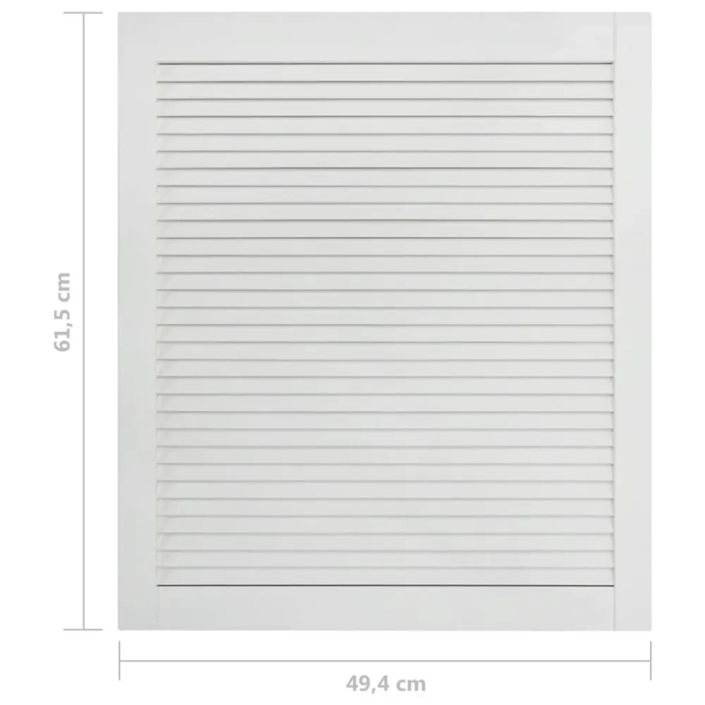 Porte à persiennes bois de pin massif 61,5x49,4 cm blanc 02_0003882