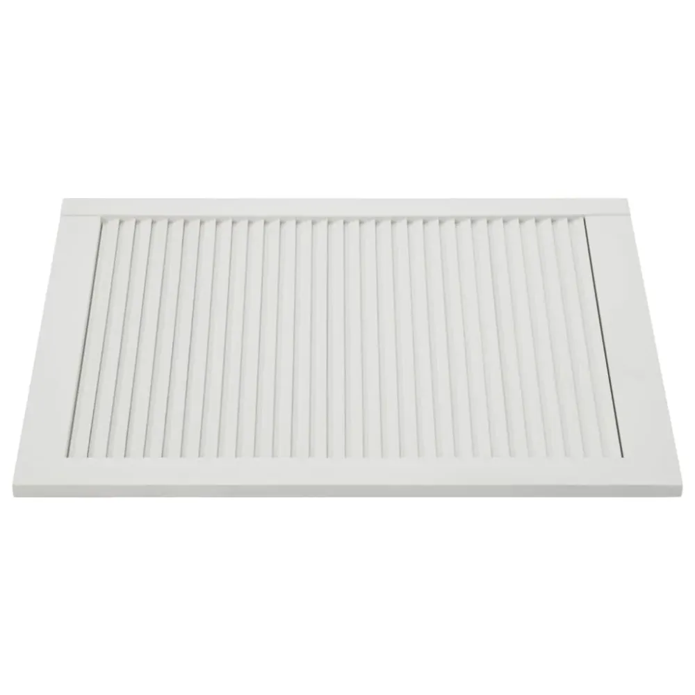 Portes à persiennes 4 pièces bois de pin massif 61,5x39,4 cm blanc 02_0003929