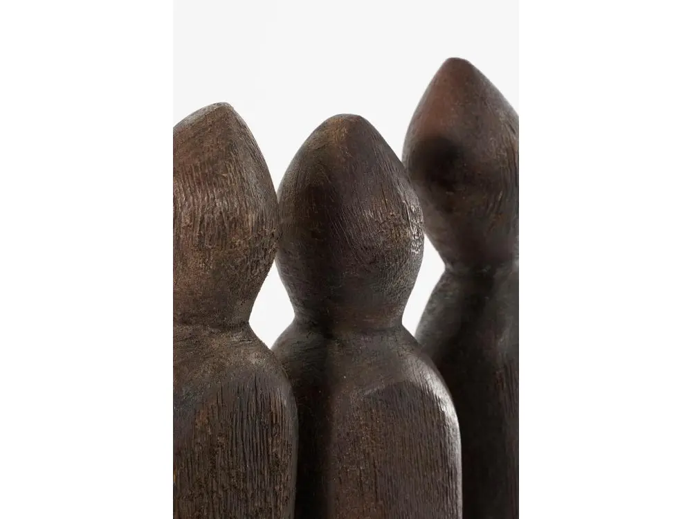 Sculpture en bois de manguier - 18 x 46 - Marron - PEGARA