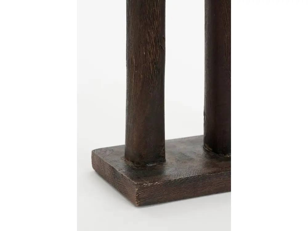 Sculpture en bois de manguier - 18 x 46 - Marron - PEGARA