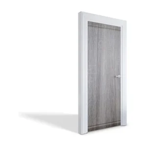 Stickers décoratifs pour portes intérieures - Texture bois gris 75x205 cm