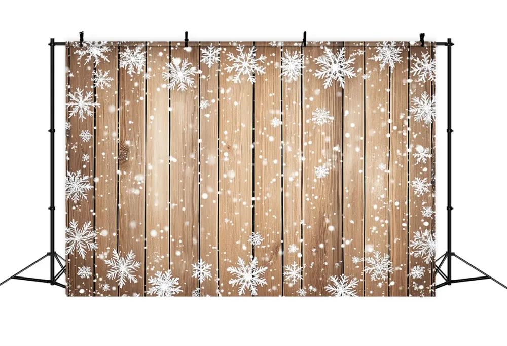 Toile de fond Bois Studio Neige Douce Rustique LXX57-317