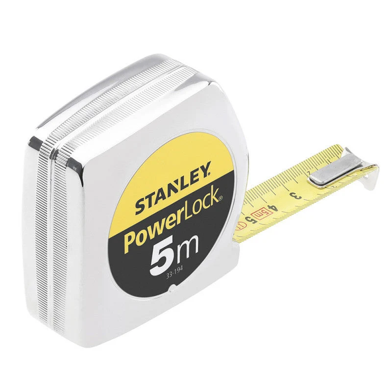 Mètre ruban powerlock intemporel abs STANLEY 5 m x 19 mm