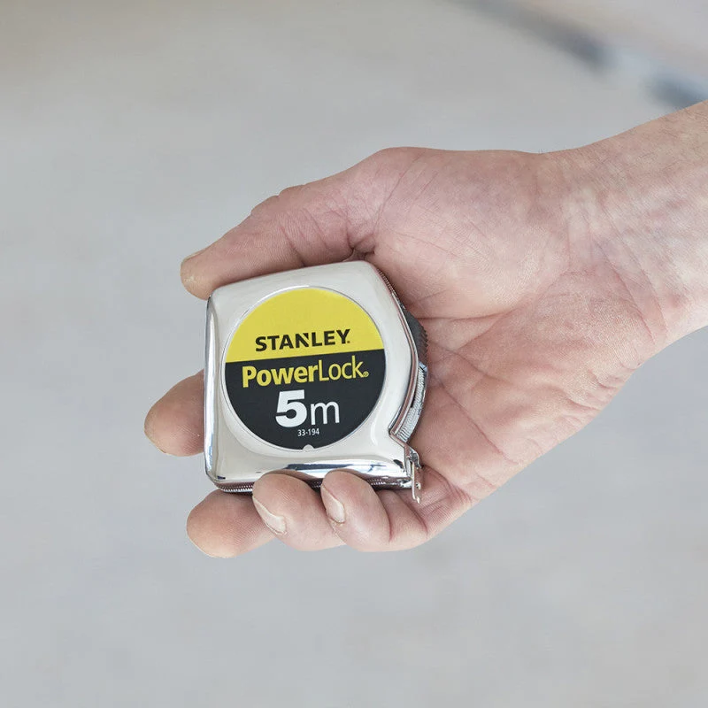 Mètre ruban powerlock intemporel abs STANLEY 5 m x 19 mm